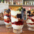 Blackberry, yoghurt and orange blossom fool