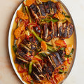 Blackened chicken with caramel and clementine dressing