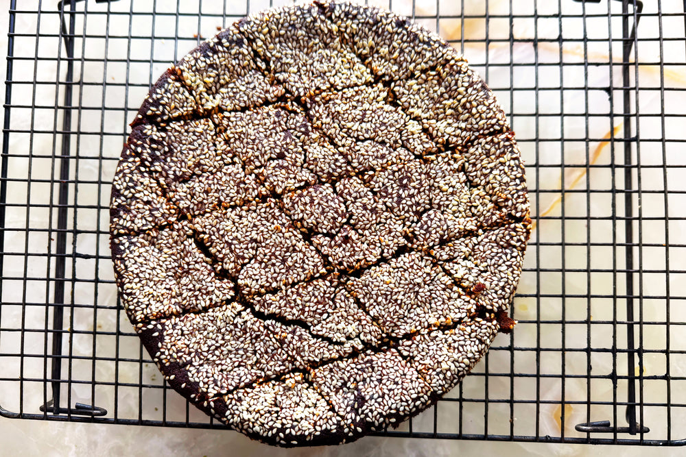 S’fouf b’ Debs (Lebanese-inspired carob cake)