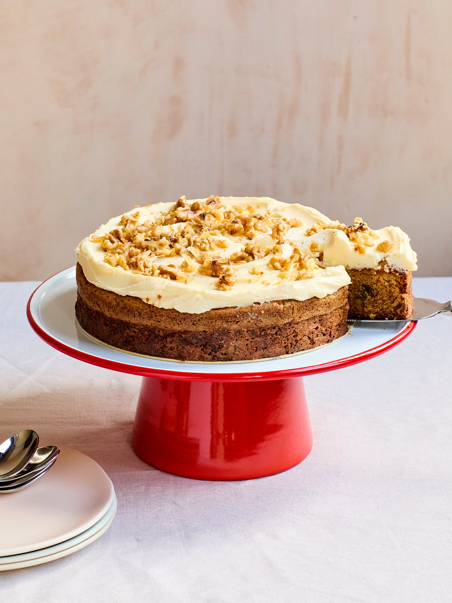 Carrot and walnut cake