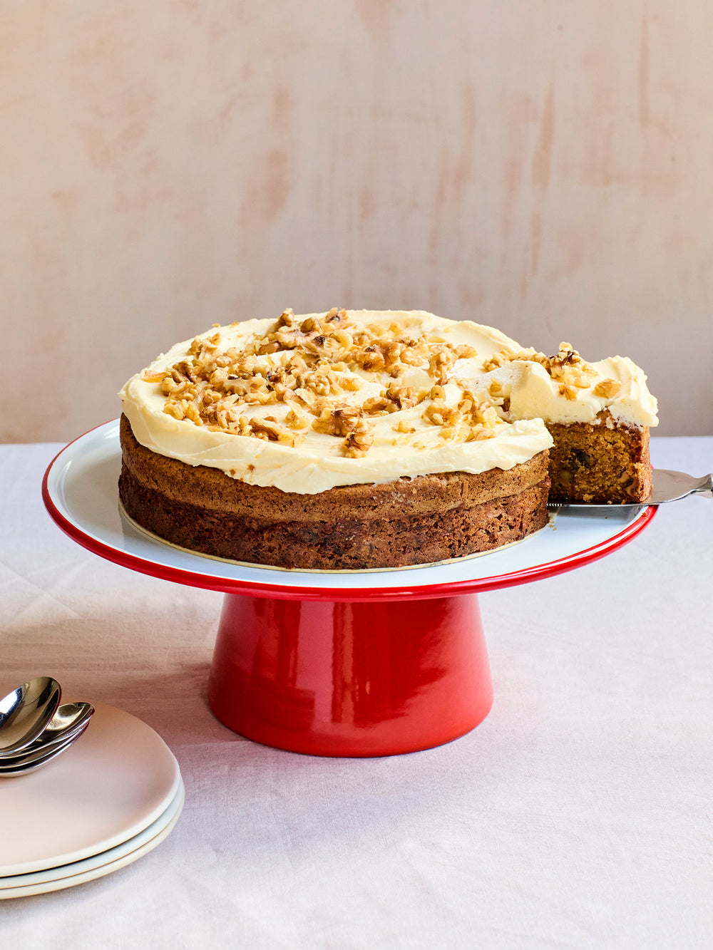Carrot and walnut cake