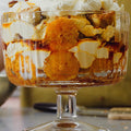 Chestnut and caramelised clementine trifle with Aleppo and orange blossom 