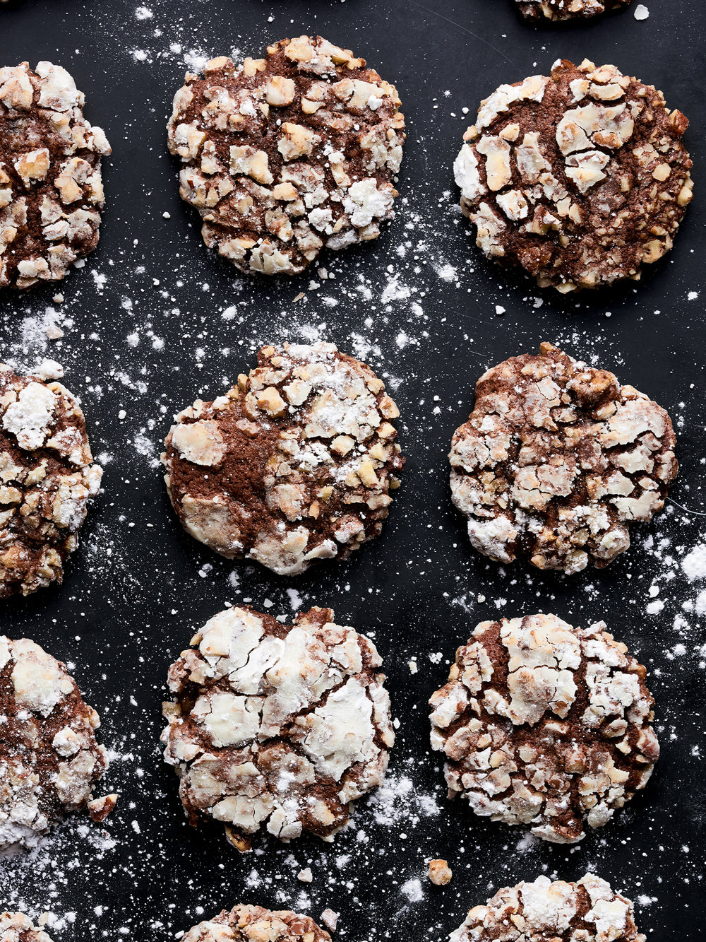 Chocolate, banana and pecan cookies