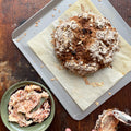 Date and oat soda bread with salted date butter