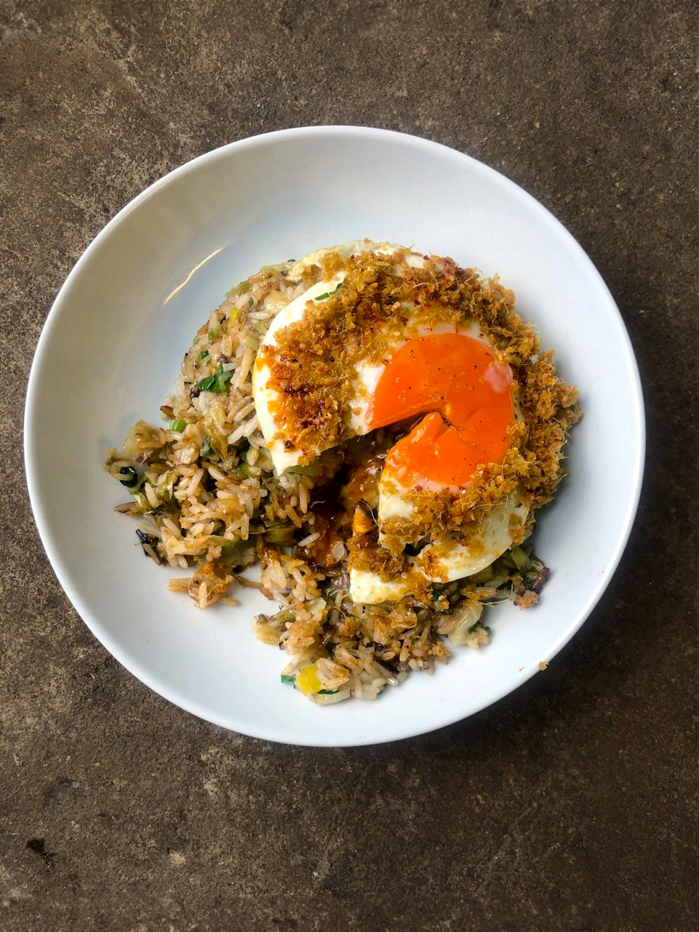 Ginger egg fried rice