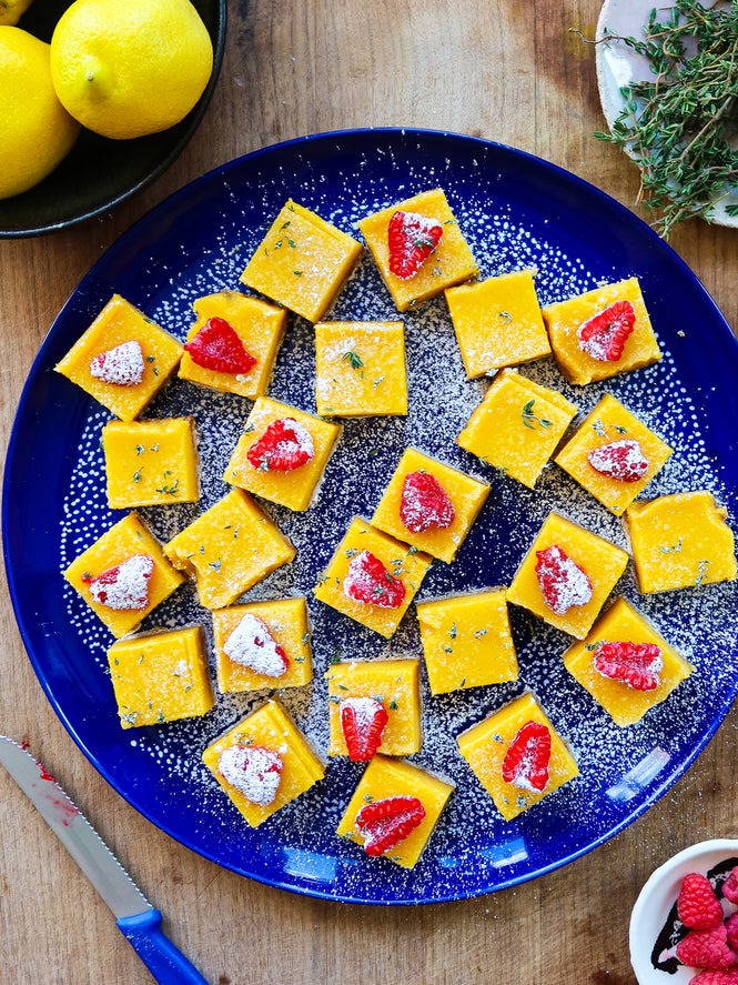 Lemon and raspberry bars