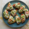 Mackerel paté with curried onions and lemon