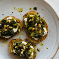 Miso Pesto Crostini