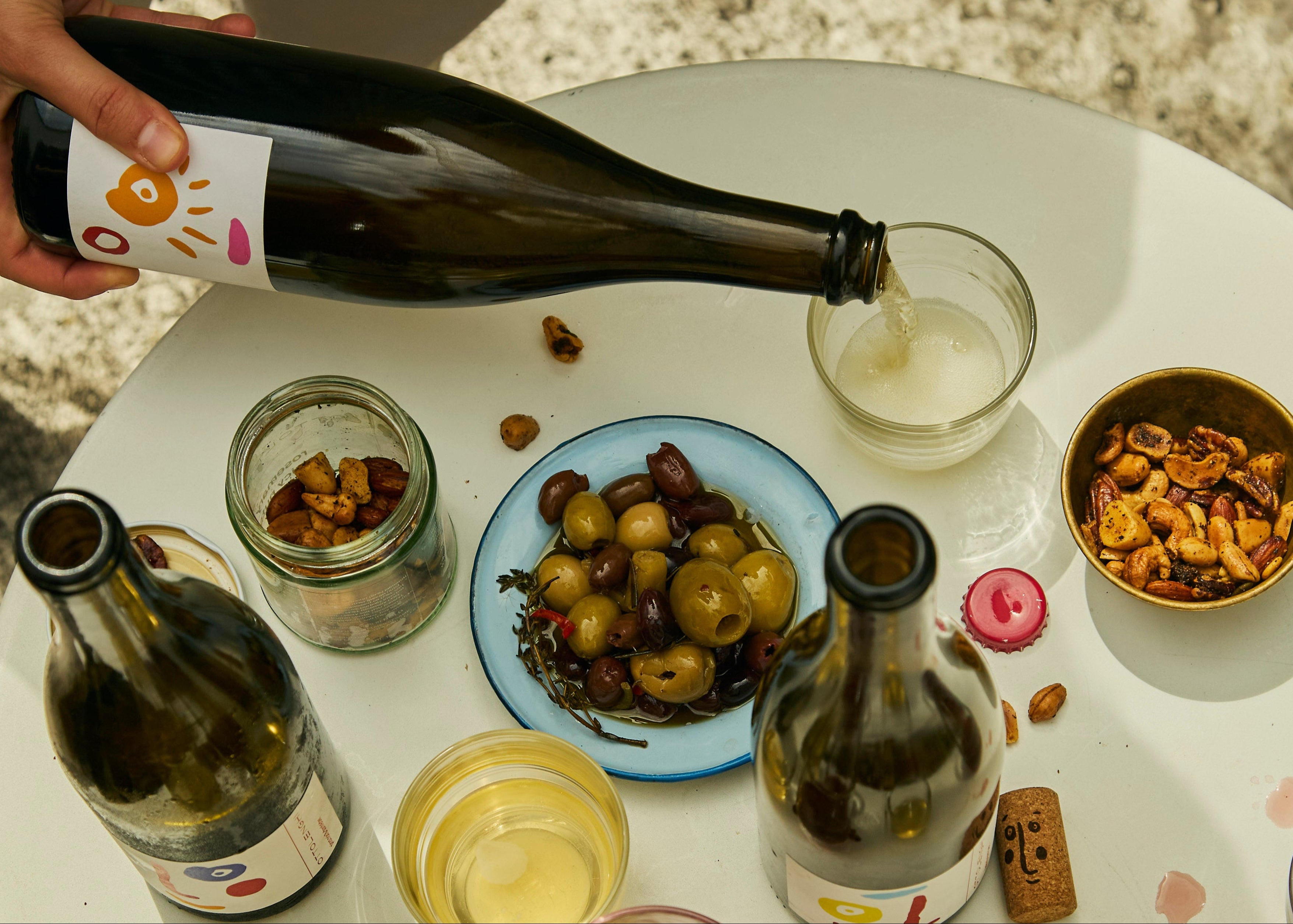 Wine table scape
