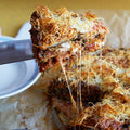 Parmigiana pie with tomato sauce