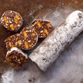 Pecan and gingernut chocolate salami