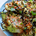 Pointed cabbage with nam prik