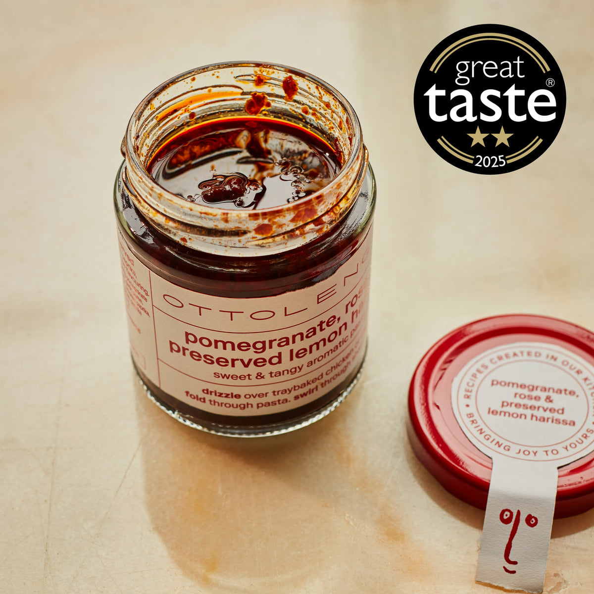 Pomegranate, Rose and Preserved Lemon Harissa