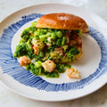 Prawn, cucumber and scotch bonnet buns