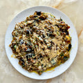 Roasted aubergine, burnt rosemary and carob molasses dip