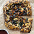 Swiss chard galette with dolcelatte and sumac