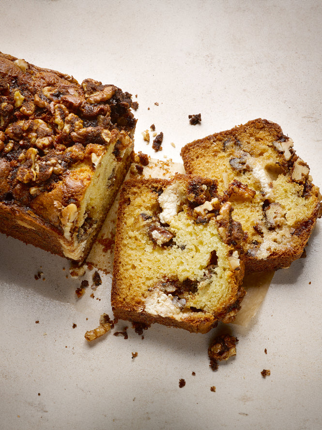 Walnut and halva cake