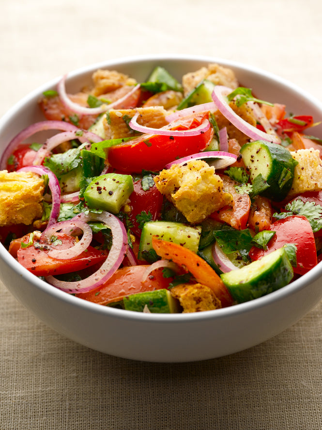 Seriously zesty bread salad
