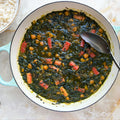 Chickpea stew with rhubarb and jaggery